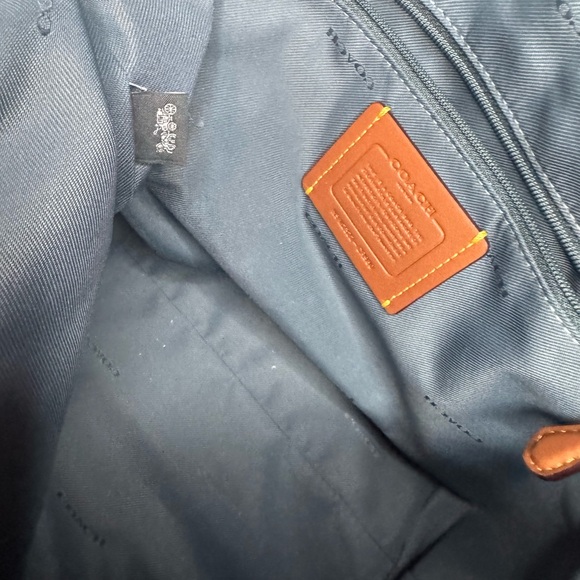 Coach Blue Leather Satchel - Picture 4 of 5